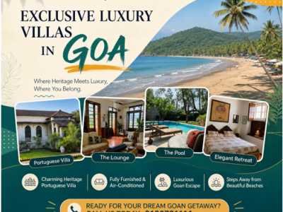 Comfortable Long Stays with Luxury Villas In Goa For Rent