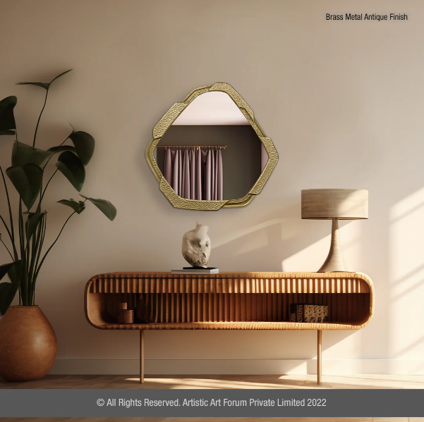 Designer Brass Wall Mirrors & Decorative Mirror Frames | SUMUKHI by Artisticks