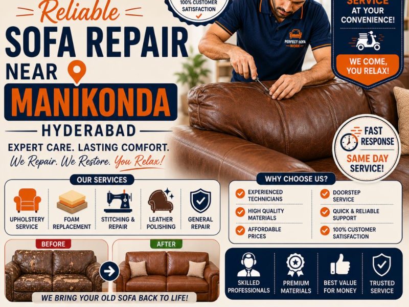 Best sofa repair service in Manikonda Hyderabad