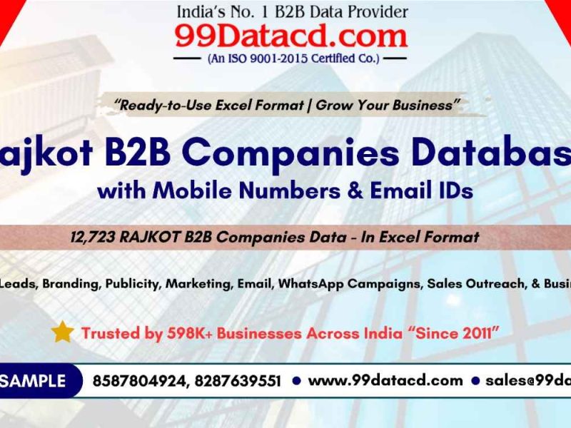 Get List of Companies in Rajkot with 12000+ B2B Contact Details