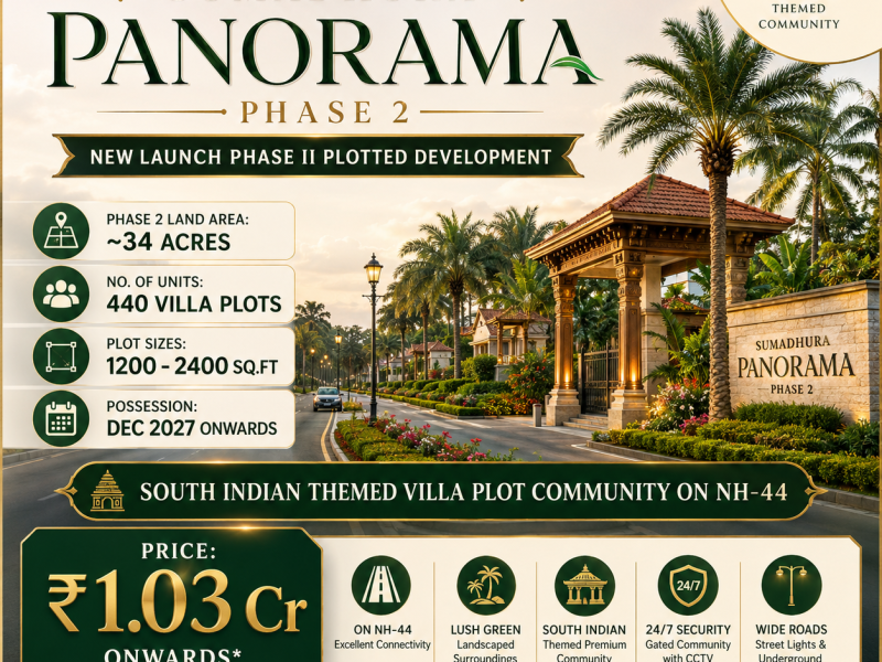 Premium Villa Plots at Sumadhura Panorama Phase 2