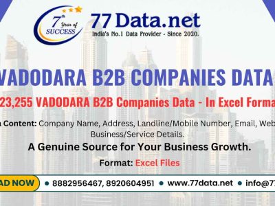 Verified 23000+ Vadodara Companies List with Free Sample Data