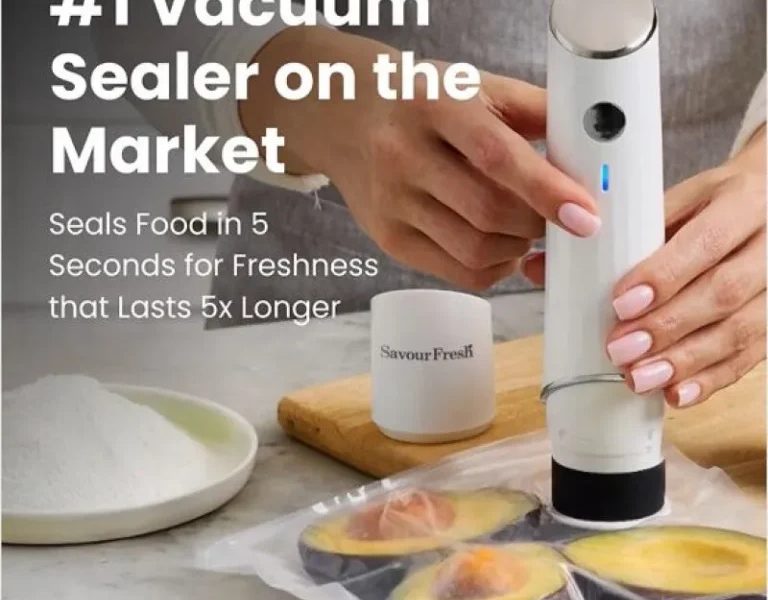 SavourFresh Vacuum Sealer : Kompakt, leistungsstark und einfach zu bedienen