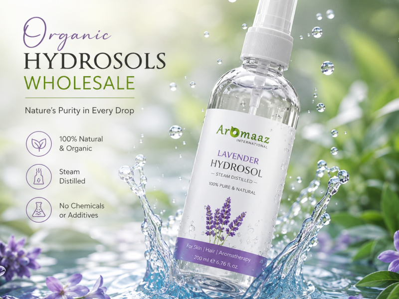 Organic Hydrosols Wholesale | Bulk Hydrosols by Aromaaz International