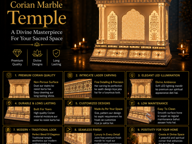 Engraverssign – The Most Trusted Name for Corian Mandir in Delhi
