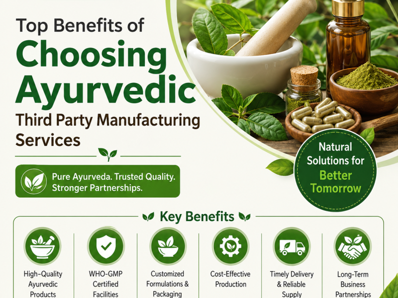 Top Benefits of Choosing Ayurvedic Third Party Manufacturing Services