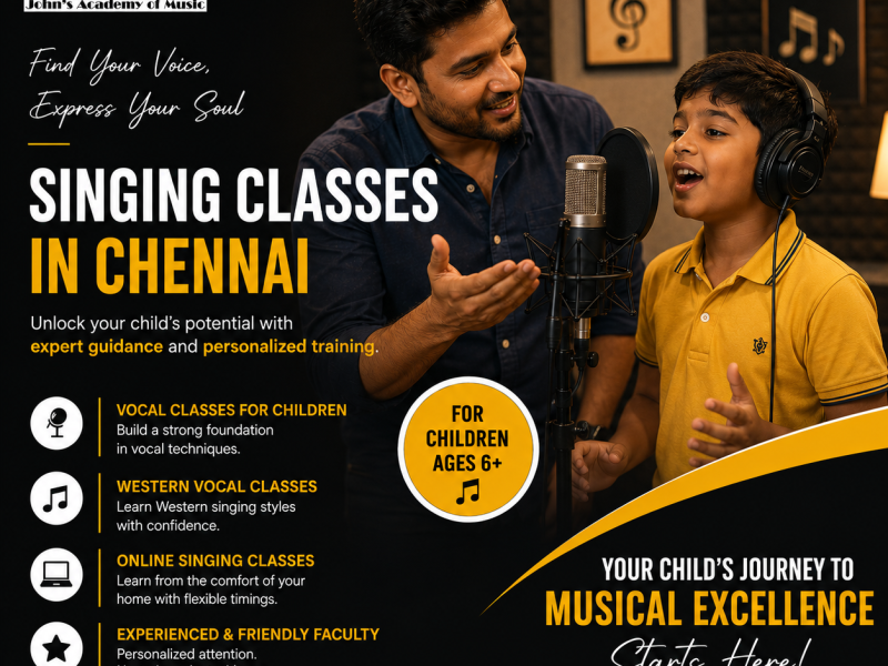 Singing Classes in Chennai | John's Academy of Music