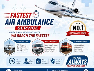 Panchmukhi Air Ambulance in Chennai is your perfect partner during medical emergencies