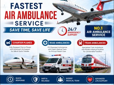 Safety Can Be Assured with Panchmukhi Air Ambulance in Delhi