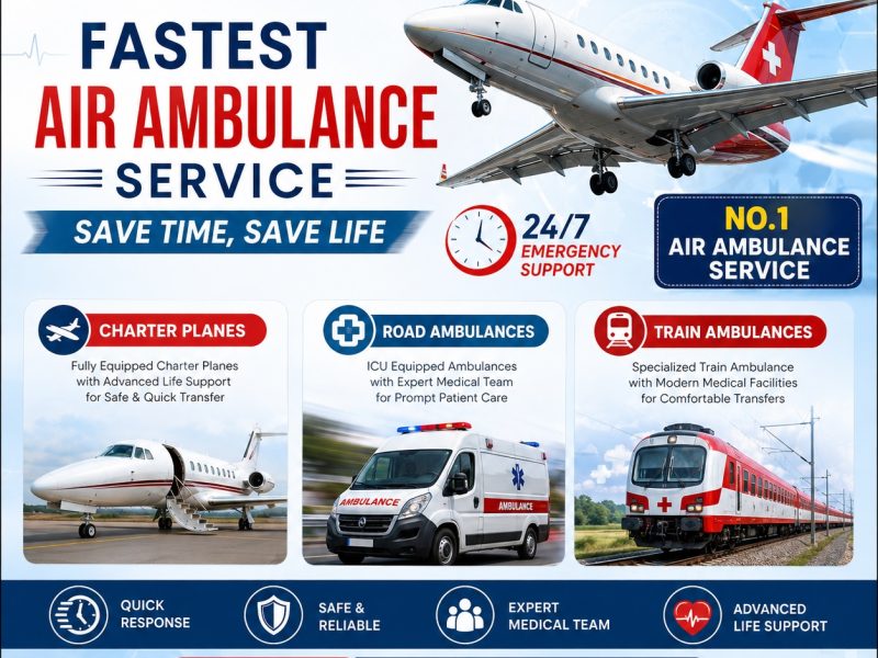 Safety Can Be Assured with Panchmukhi Air Ambulance in Delhi