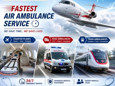 Panchmukhi ICU Train Ambulance in Patna- Affordable Medical Transport with 24 hours access