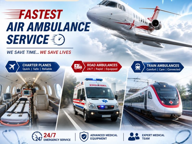 Panchmukhi ICU Train Ambulance in Patna- Affordable Medical Transport with 24 hours access