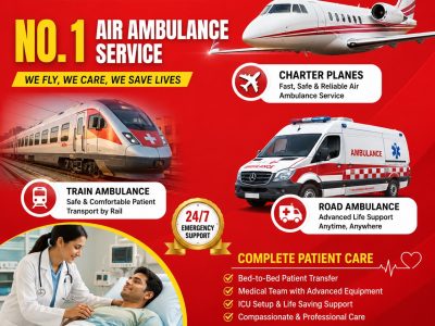 Panchmukhi ICU Air Ambulance in Hyderabad- Choose for Comfortable Transfers