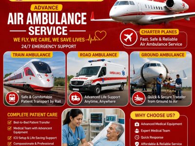 Panchmukhi Best Patient Shifting Air Ambulance in Patna- Reliable Hospital-to-Hospital Transfers