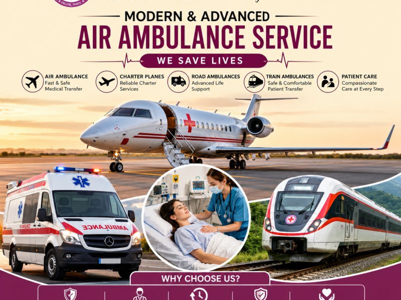 Book a Life-Saving Medical Air and Train Ambulance from Panchmukhi to Hyderabad