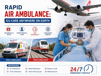 Panchmukhi ICU Air Ambulance Services in Ernakulam- Assurance of On Time Retrievals
