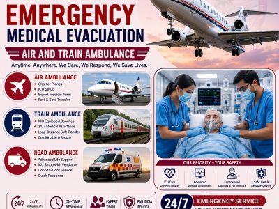 Hire Panchmukhi Air and Train Ambulance Services in Delhi | Advanced Medical Technology