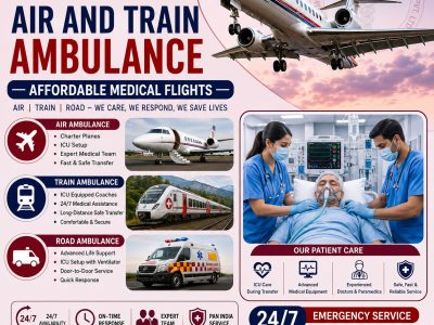 Travel Hassle-Free with Panchmukhi Air and Train Ambulance Services in Patna