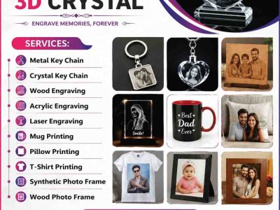 Thoughtful Customized Crystal Gifts from 3D Crystals Chennai