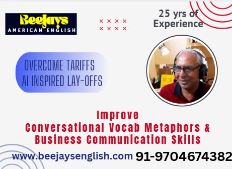 Beejay,s American Accent Master Class for S/W Professionals and AI StartupEntrepreneurs