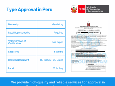 Type Approval in Peru
