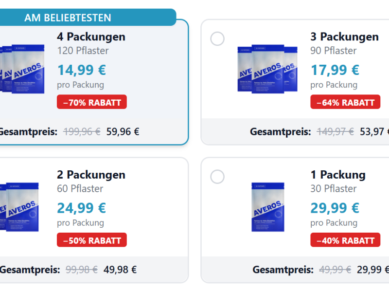 Averos ME Germany Bewertungen: Preis