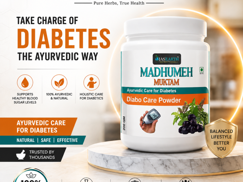 Ojas Earth Madhumeh Muktam Diabo Care Powder – Ayurvedic Wellness Support