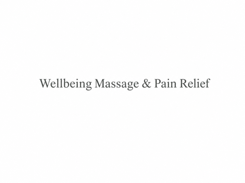 Wellbeing Massage & Pain Relief Moorgate