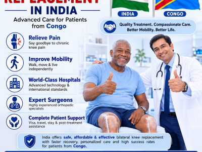 Low Cost Bilateral Knee Replacement in India for Patients from Congo