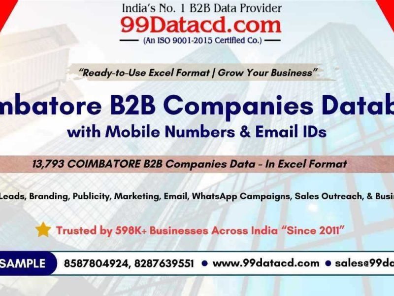Get 13000+ Coimbatore Companies List for Marketing Growth