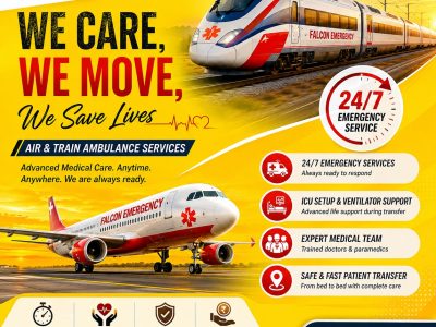 Falcon Emergency ICU Train Ambulance in Hyderabad- Safer Transit to Recovery