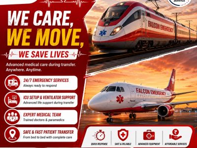 Falcon Emergency Affordable Train Ambulance in Delhi- Safe Transfers With Compassion
