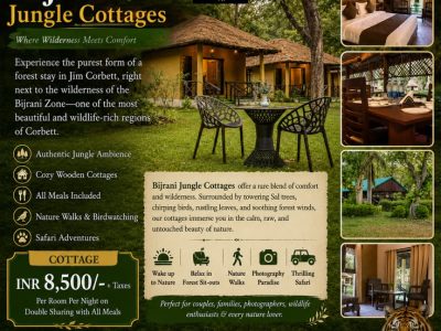 Wildlife Resort In Jim Corbett | Bijrani Jungle Cottages