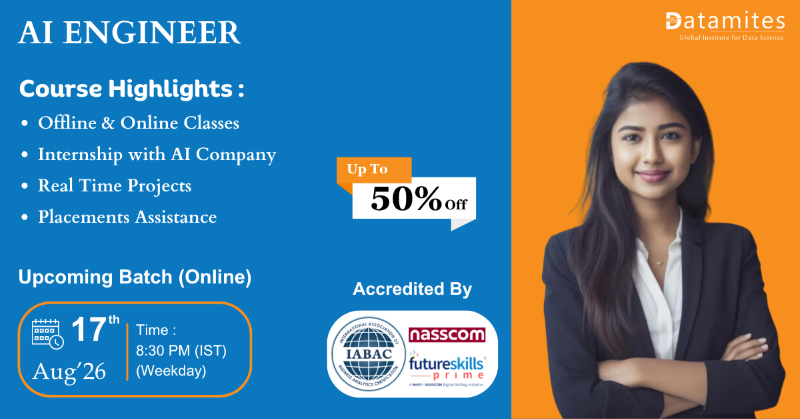 DataMites Artificial Intelligence Course in Chandigarh
