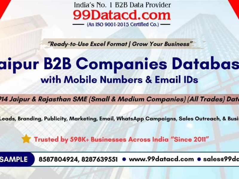 Get List of 97000+ Companies in Jaipur with Contact Details