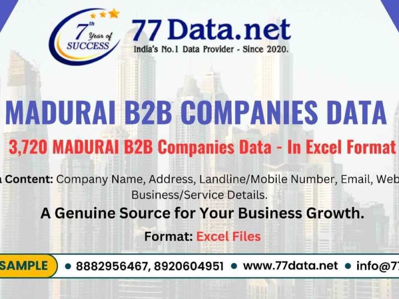 Verified List of 3000+ Companies in Madurai with Free Sample