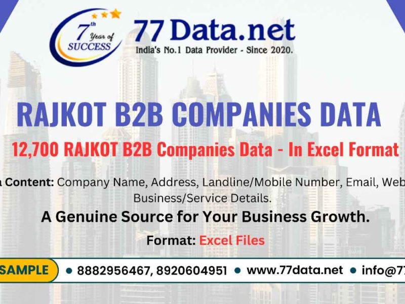 List of 12000+ Manufacturing Companies in Rajkot with Free Sample