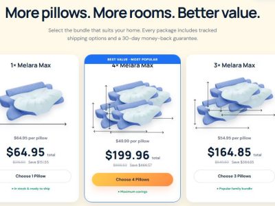 Melara Max Pillow Review – Reduce Neck Pain & Sleep More Comfortably