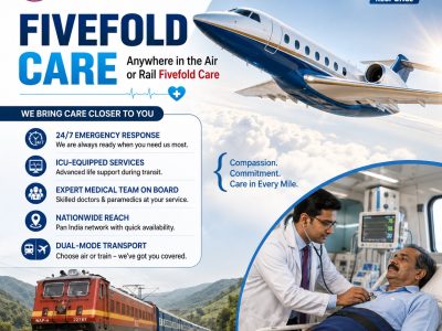 Panchmukhi Hi Tech Train Ambulance in Patna- Reliable Care in Motion