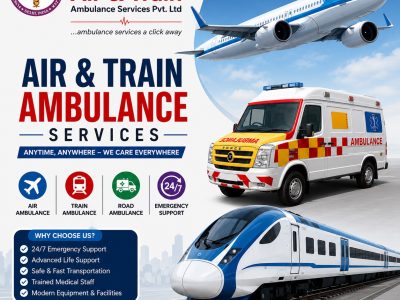 Panchmukhi Low Cost Train Ambulance in Ranchi- Professional Care throughout the Journey