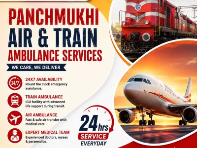 Panchmukhi Train Ambulance in Patna- Swift Journey Arranged on Time