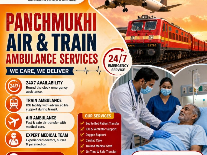Panchmukhi Low Cost Train Ambulance from Ranchi- Safe Interstate Patient Transfer