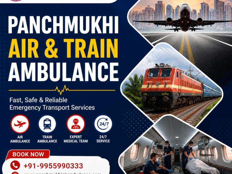Panchmukhi Low Cost Train Ambulance in Delhi- Expert Medical team to guide you