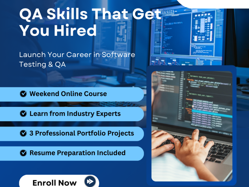 FREE Software Testing & QA Trial Class | Live Online – Aug 28