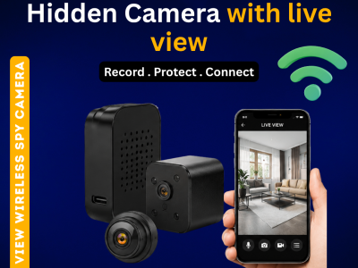 Hidden Camera with Live View for Homes, Offices, and Shops