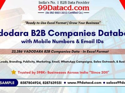 Get List of Companies in Vadodara with 23000+ B2B Data