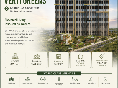 BPTP Amstoria Verti Greens – Spacious 2 & 3 BHK Apartments in Sector 102, Gurugram