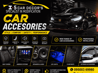 Car Accessories Experts in Coimbatore | i5 Car Decors