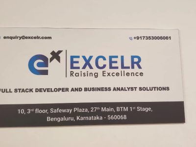 ExcelR – Full Stack Developer And Business Analyst Course in Bangalore