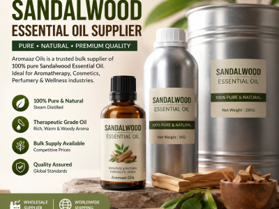 Bulk Sandalwood Essential Oil Supplier | Aromaaz Oils